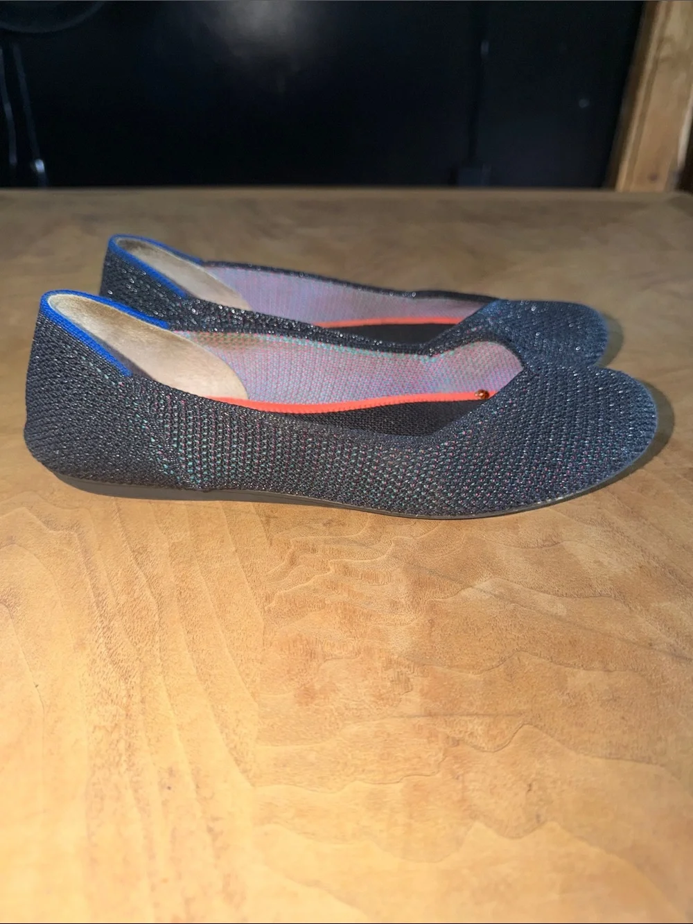 Rothy’s The Flat Retired Metallic Lattice Size 6.5